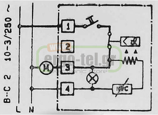 Thermis TY-90C4 Αναλογικός Θερμοστάτης Χώρου