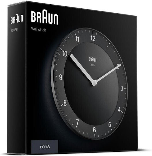 Braun BC 06 B Wanduhr Metallisch Schwarz Ø20cm