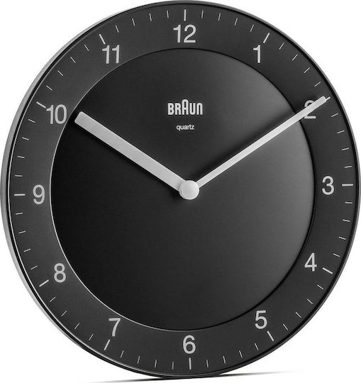 Braun BC 06 B Wanduhr Metallisch Schwarz Ø20cm