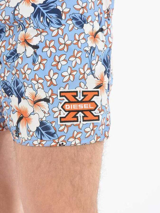 Men's Swimwear Shorts Light Blue Floral