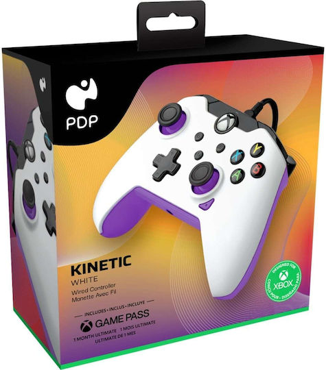 PDP 049-012-WPR Ενσύρματο Gamepad για PC / Xbox One / Xbox Series KINETIC White