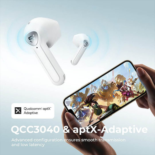 SoundPEATS Air3 In-ear Bluetooth Handsfree Ακουστικά με Αντοχή στον Ιδρώτα και Θήκη Φόρτισης Λευκά