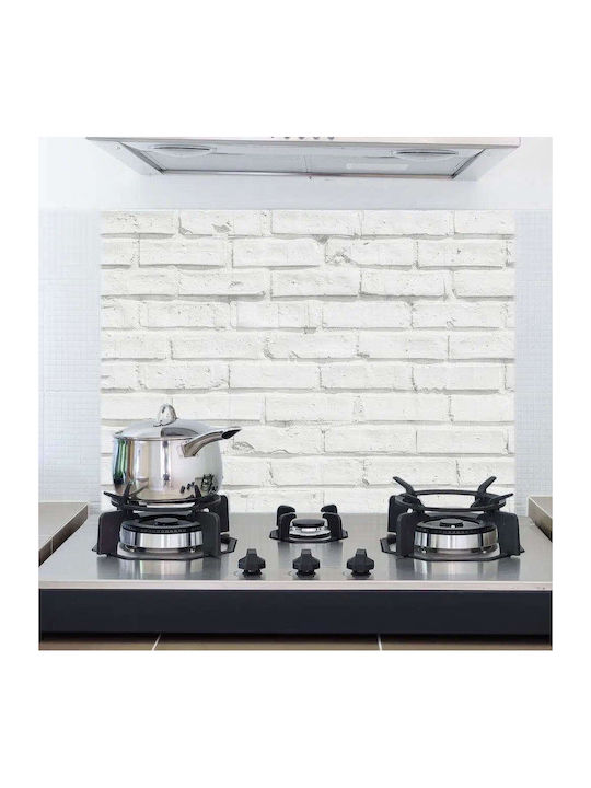 Διακοσμητικό Αυτοκόλλητο Τοίχου White Bricks 1τμχ 65x47εκ. Ango