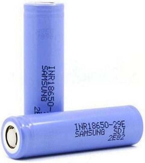 Samsung INR18650-29E Επαναφορτιζόμενη Μπαταρία 18650 Li-Mn 2850mAh 3.7V 1τμχ