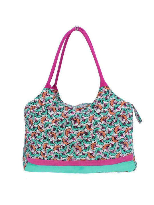 Verde Fabric Beach Bag Multicolour