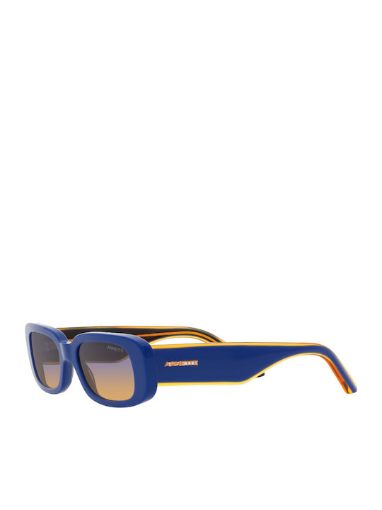 Arnette Litty Unisex Γυαλιά Ηλίου με Μπλε Κοκκάλινο Σκελετό και Πορτοκαλί Ντεγκραντέ Φακό AN4317 12392H