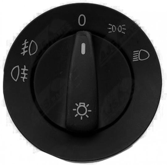 NTY Car Light Switch for Volkswagen Golf Black