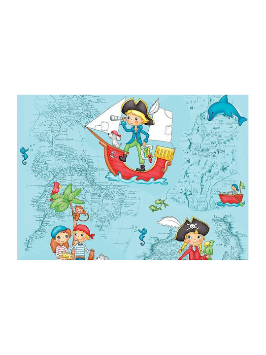 Charalambidis Textiles Pirates Kids Pillowcase Set 50x70cm Blue