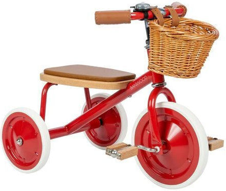 Banwood Vintage with Parental Handle for 2-6 Years Red