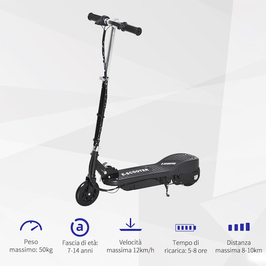 HomCom Electric Children's Scooter with 12km/h Max Speed in Black Color