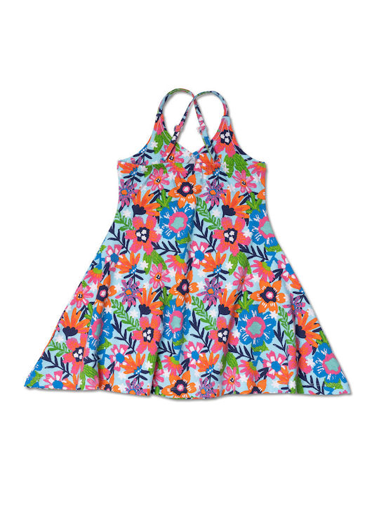 Tuc Tuc Kids Dress Floral Sleeveless Navy Blue