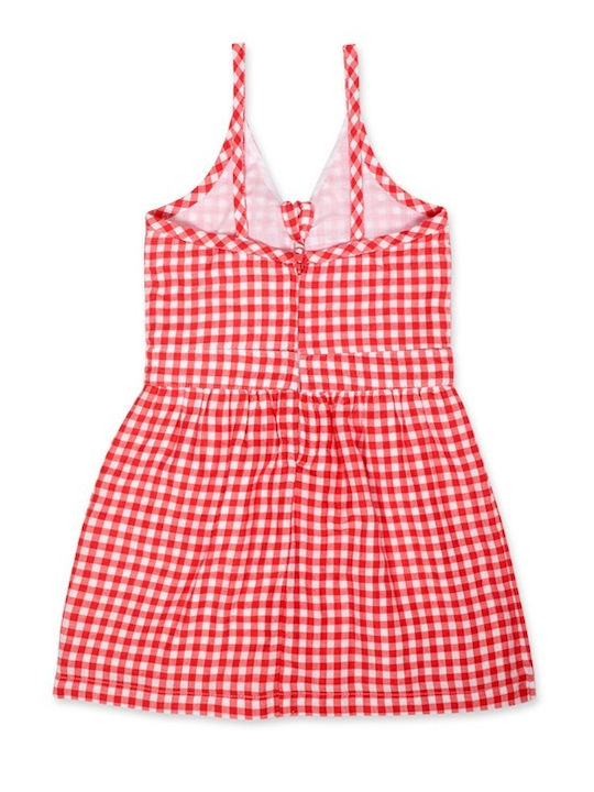 Tuc Tuc Kids Dress Checked Sleeveless Red