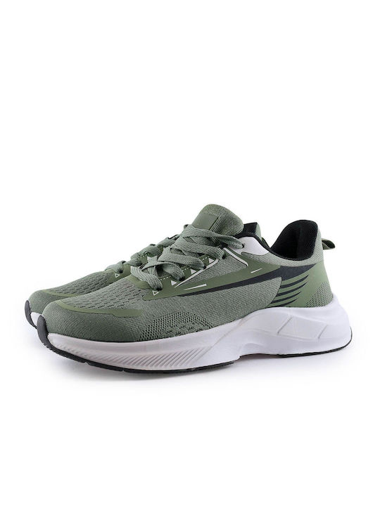 Love4shoes 51A Herren Sneakers Khaki