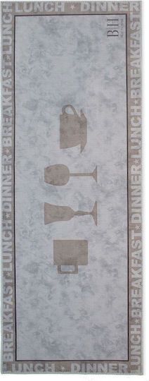 Beauty Home Χαλάκι Κουζίνας Διάδρομος Αδιάβροχο 60x160cm 2019901900041 Γκρι Beauty Home Χαλάκι Κουζίνας Διάδρομος Αδιάβροχο 60x160cm 2019901900041 Γκρι