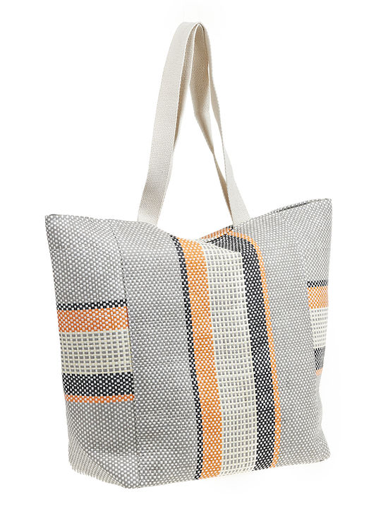 Verde Straw Beach Bag Gray