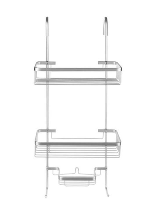 Malatec 000 Montat pe perete Raft de Baie Metal cu 3 Rafturi 28.5x14x63cm