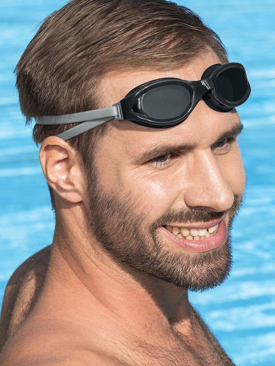 Bestway Schwimmbrille Erwachsene mit Antibeschlaggläsern Blau