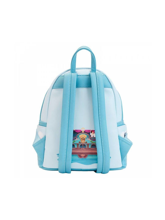 Loungefly The Little Mermaid - Tritons Kinder Rucksack Rucksack Blau 17.8cmx8.9cmx24.1cmcm