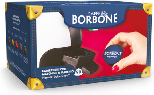 Caffe Borbone Kapseln Espresso Oro Kompatibel mit Maschine Dolce Gusto 90Mützen