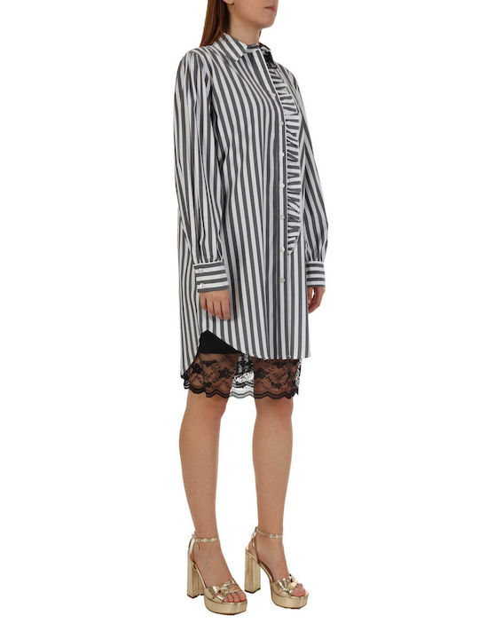 RELISH DRESS STRIPED DRESS DIRAN GREY