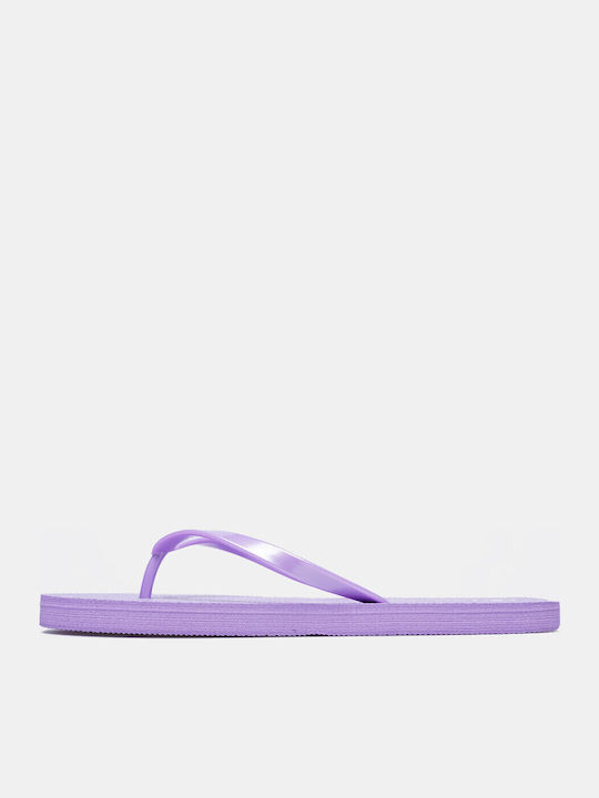 Metal Glam Women's Flip Flops Purple