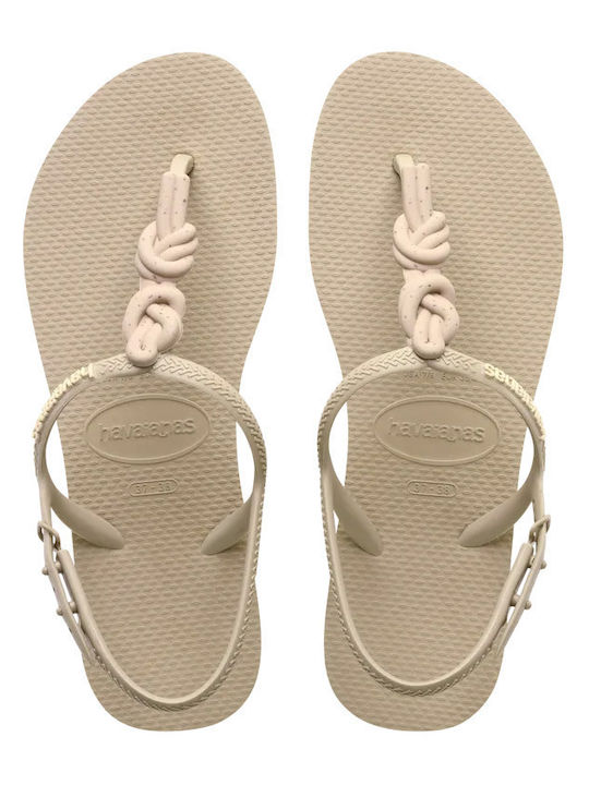 Havaianas Twist Plus Papuci de plajă în stil sandale în Bej Culore