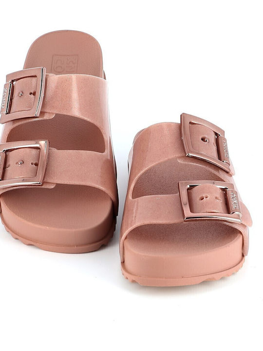 780-23200 Flache Sandalen für Damen in Rosa Farbe