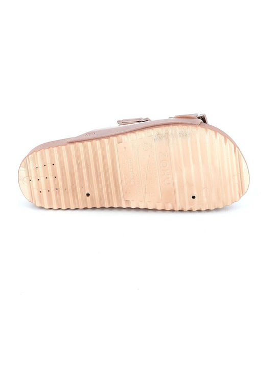780-23200 Flache Sandalen für Damen in Rosa Farbe