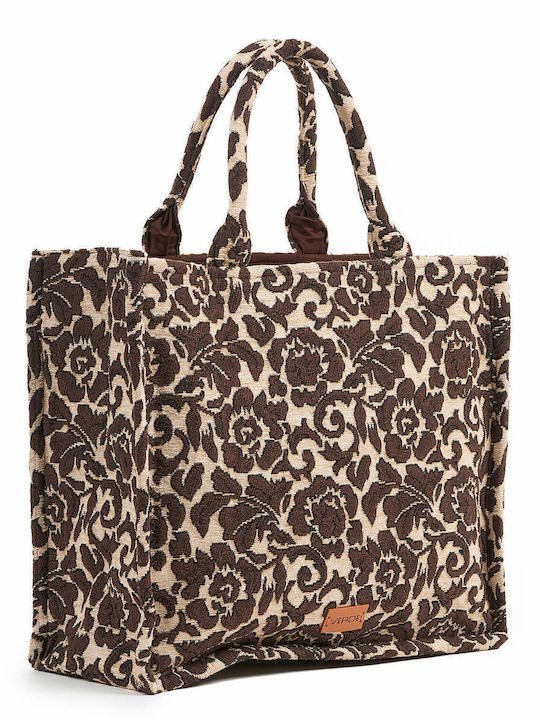 Verde Fabric Beach Bag Multicolour