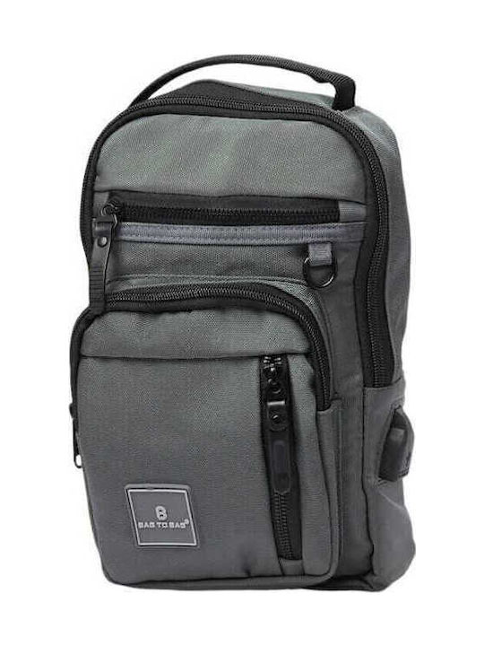 Herrentasche Schulter / Crossbody Gray
