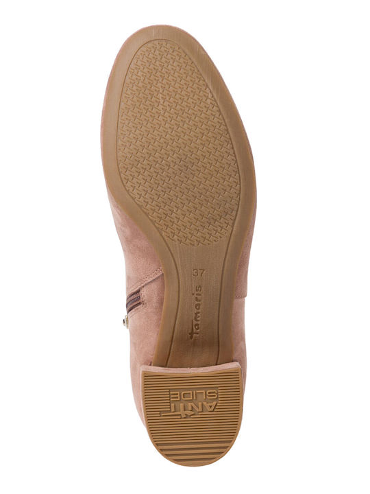 Wildleder Stiefeletten Damen Old Rose