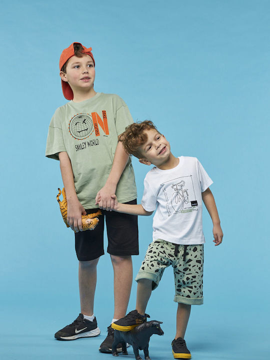 Kinder-Set mit Shorts Sommer 2Stück Weiß