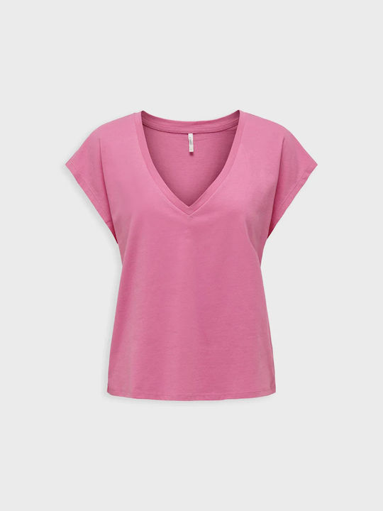 Only Feminin Tricou cu Decolteu în V Wild Orchid