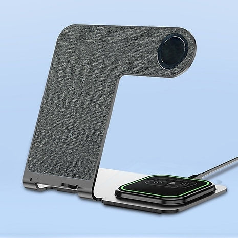 Veger Ασύρματος Φορτιστής (Qi Pad) Γκρι (Y9)