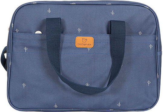 Bimbidreams Τσάντα-Αλλαξιέρα Ώμου/Χειρός Natural Navy Natural Navy 40x18x34εκ.