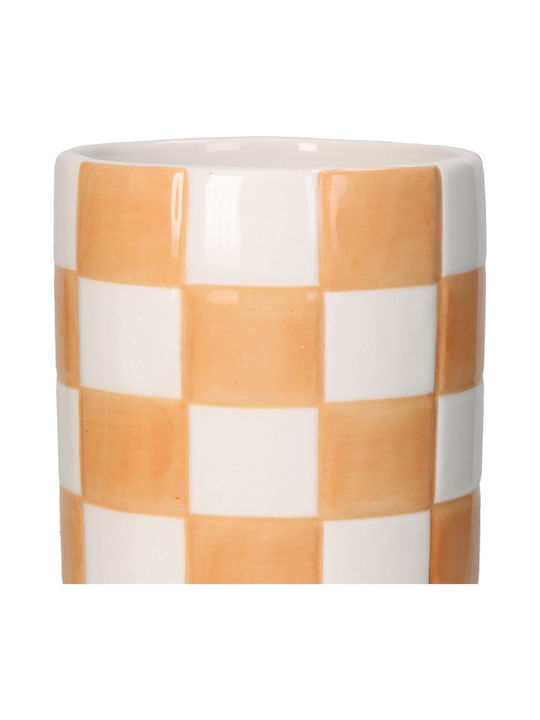ArteLibre Decorative Vase Orange 10.2x10.2x20.3cm