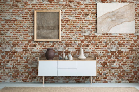Wall Wallpaper Vinyl Orange 1000x53cm Washable