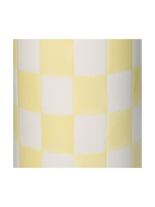ArteLibre Decorative Vase Yellow 10.7x10.7x30.7cm