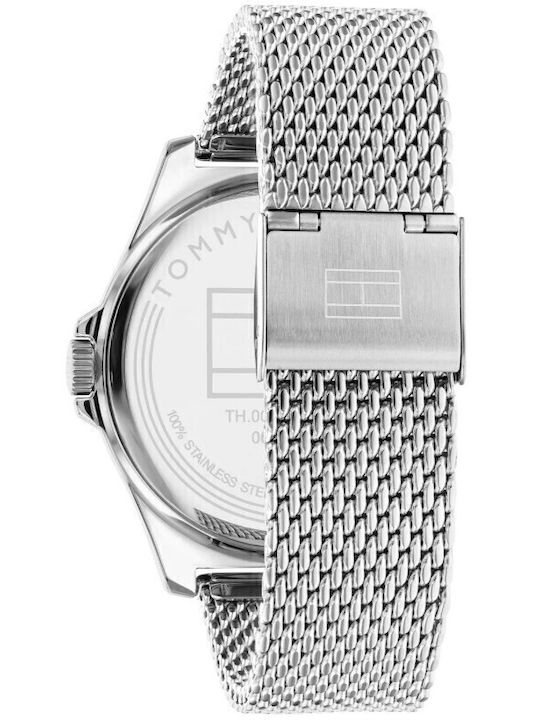 Tommy Hilfiger Norris Men's Watch 44mm Chronograph Battery with Silver Stainless Steel Bracelet