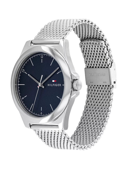 Tommy Hilfiger Norris Men's Watch 44mm Chronograph Battery with Silver Stainless Steel Bracelet