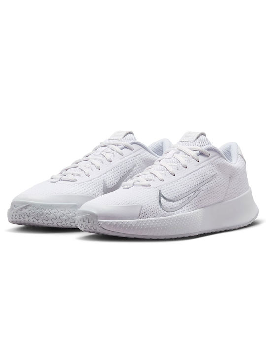 Nike Vapor Lite 2 Γυναικεία Παπούτσια Τένις για Όλα τα Γήπεδα White / Metallic Silver