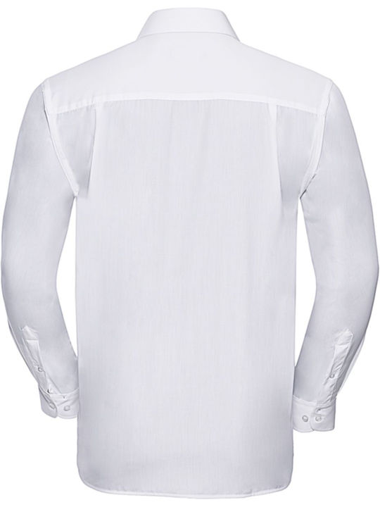 Russell Athletic Men's Shirt Long Sleeve White