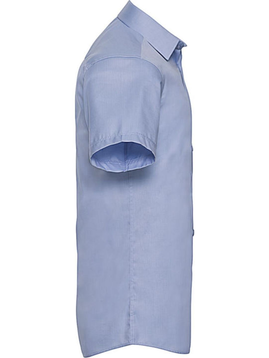 Russell Europe Men's Promotional T-Shirt Short Sleeve in Light Blue Color