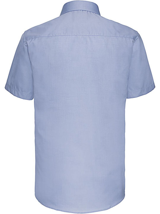 Russell Athletic Men's Shirt Short Sleeve Light Blue