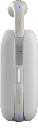 Devia TWS-M3 Earbud Bluetooth Handsfree Earphones with Charging Case White