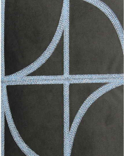 Zaros Sofa-Kissen aus Samt Blau 45x45cm