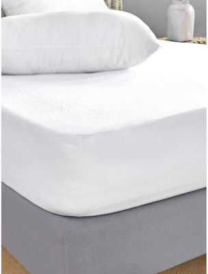 Palamaiki Single Waterproof Terry Mattress Cover White Comfort White 100x200+35cm