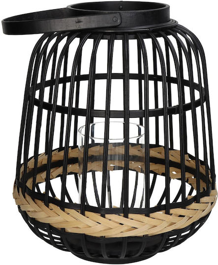 ArteLibre Φαναράκι Bamboo Επιδαπέδιο Μαύρο 29.5x29.5x34.5εκ.