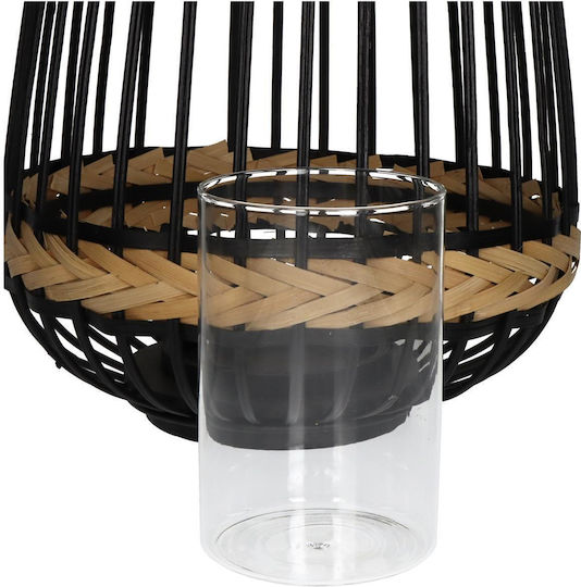 ArteLibre Φαναράκι Bamboo Επιδαπέδιο Μαύρο 29.5x29.5x34.5εκ.