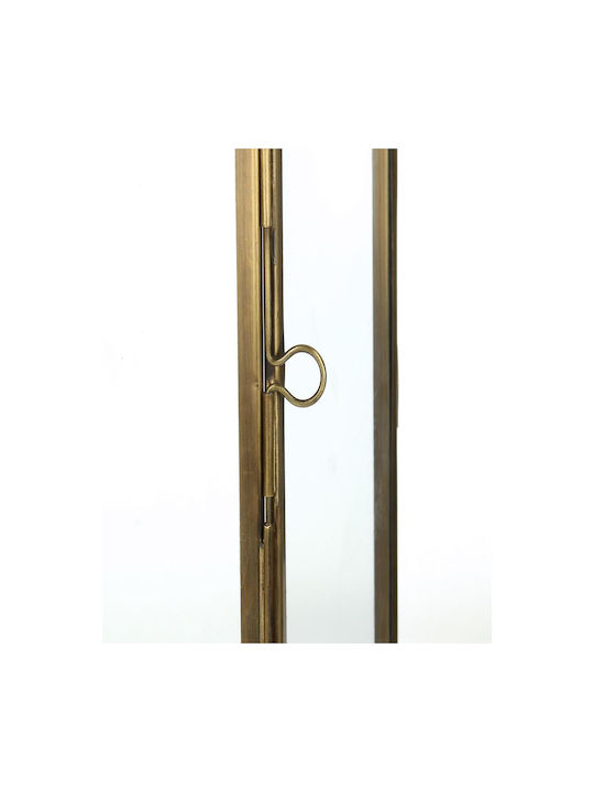 ArteLibre Laterne Metallisch Gold 28x11x46cm 1Stück